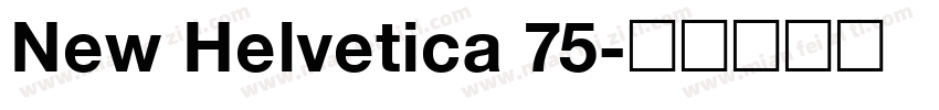 New Helvetica 75字体转换